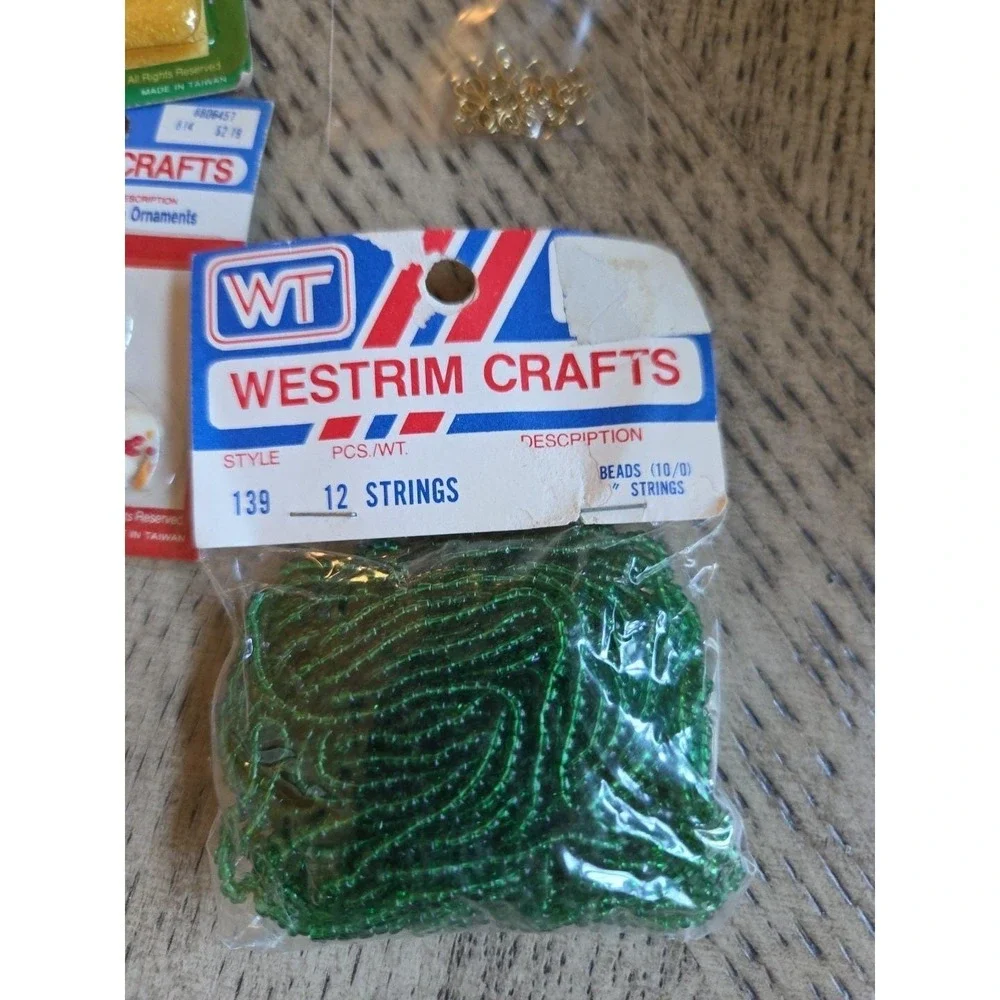 Vintage Westrim Crafts GLASS ORNAMENTS Micro Christmas NOS 80s Lot Of 8 New